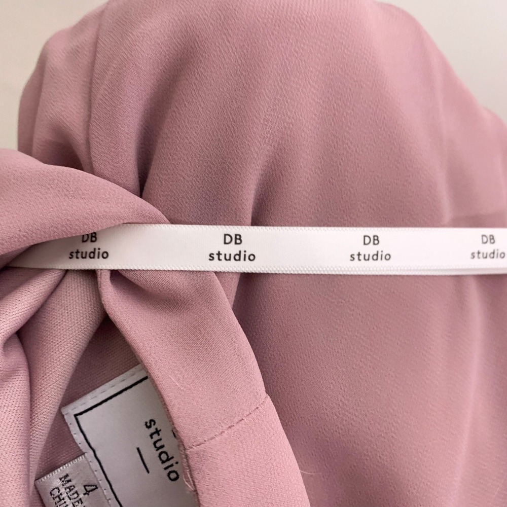 DB‎ Studio Pink Long Sleeve Chiffon Bridesmaid Dress - Picture 9 of 10